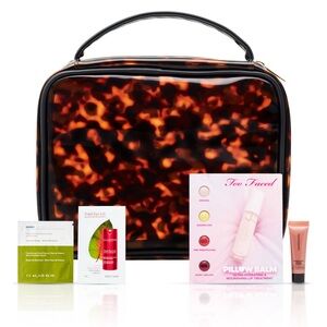 Beauty Cosmetics Pouch + 4-Pc. Beauty Sampler